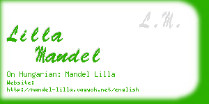 lilla mandel business card